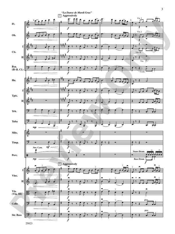 Crescent City Collage – Full Orchestra Conductor Score & Parts (Digital Download)