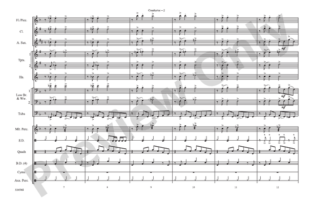 Addicted to Love – Marching Band Conductor Score & Parts (Digital Download)