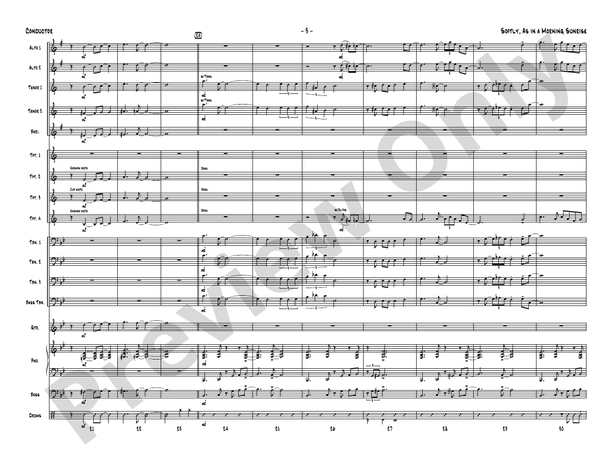 Softly, as in a Morning Sunrise (Grade 4) - Jazz Ensemble Conductor Score & Parts(Digital Download)