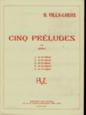Prelude N 5 En Re Extrait De Cinq Preludes - Heitor Villa-Lobos - Classical Guitar Max Eschig Guitar Solo