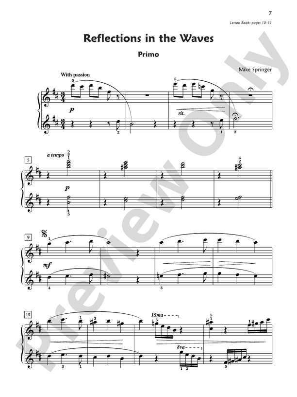 Premier Piano Course, Duet 6 - 1 Piano, 4 Hands (Digital Download)