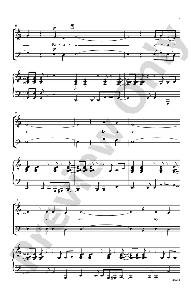 Jazz Kyrie – SAB Choral Octavo (Digital Download)