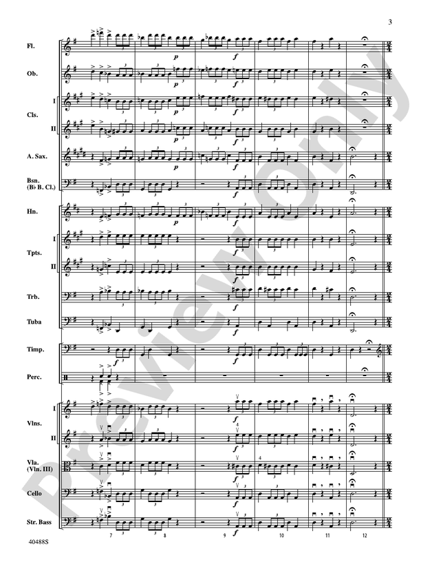 Overture to Die Fledermaus – Full Orchestra Conductor Score & Parts (Digital Download)