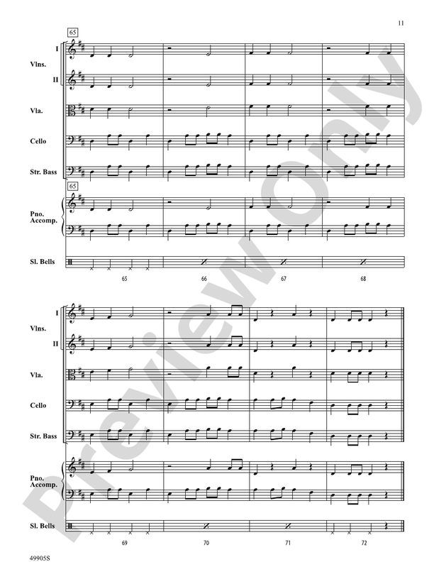 Pizzicato Holidays - String Orchestra Conductor Score & Parts (Digital Download)