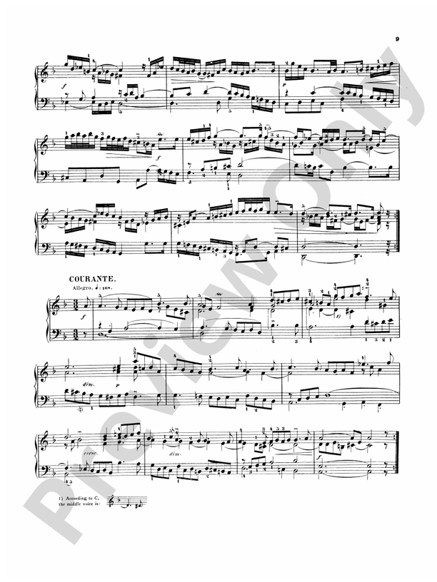 Bach - Six French Suites (Ed. Hans Bischoff) - Piano Solo (Digital Download)