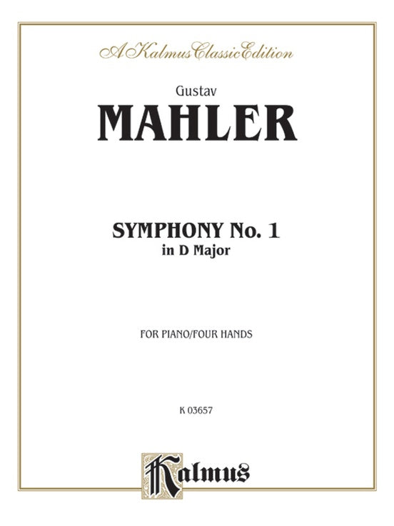 Mahler - Symphony No. 1, in D Major - 1 Piano, 4 Hands (Digital Download)