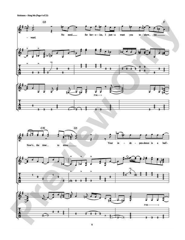 Sting Me - Guitar TAB (Digital Download)