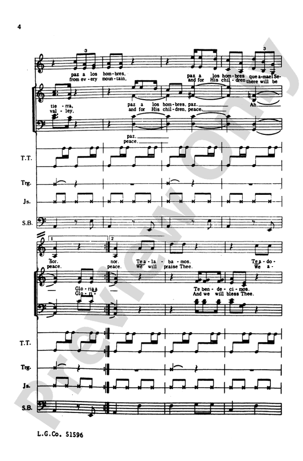 Gloria (from Misa Criolla) – SATB Choral Octavo (Digital Download)