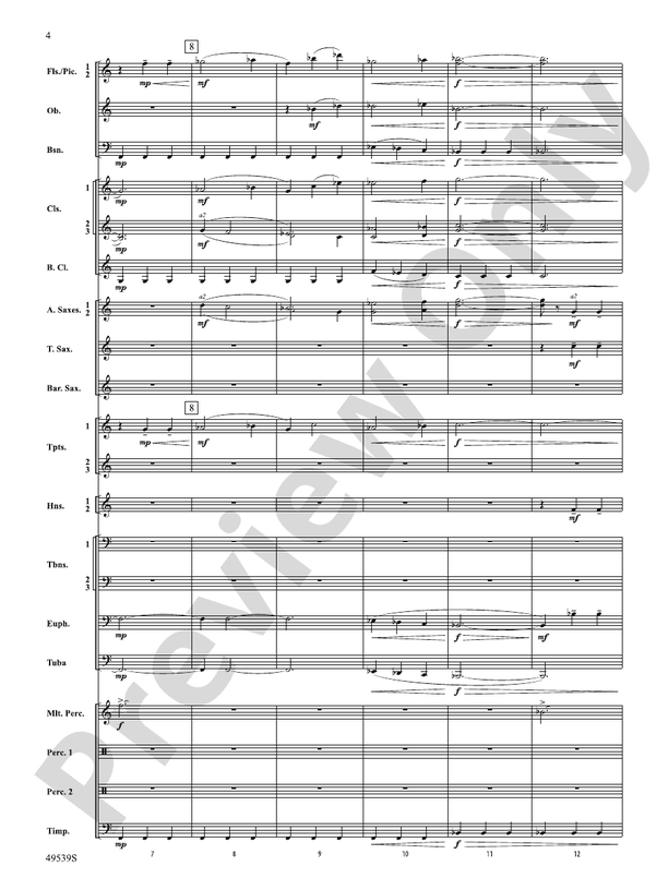 Union Hymn Variants - Concert Band Conductor Score & Parts (Digital Download)