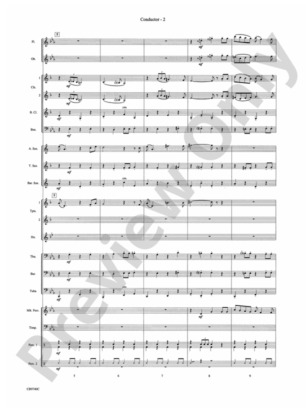 You're a Mean One, Mr. Grinch - Concert Band Conductor Score & Parts (Digital Download)