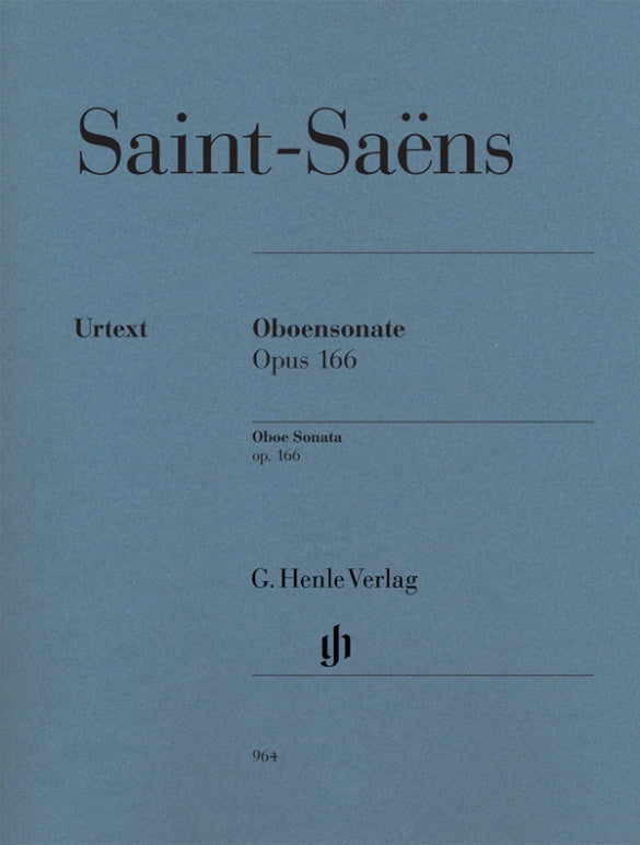 Saint-Saens - Oboe Sonata Op166 - Oboe/Piano Accompaniment Henle HN964