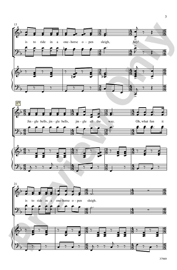 Jingle Bells (Sort Of) – 3-Part Mixed (with Opt. Baritone) Choral Octavo (Digital Download)