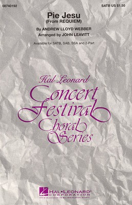 Pie Jesu - (from Requiem) - Andrew Lloyd Webber - TTB John Leavitt Hal Leonard Octavo