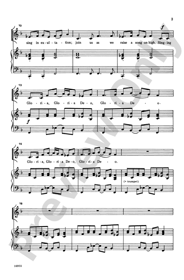 Gloria Deo – 2-Part (with Trumpet) Choral Octavo (Digital Download)