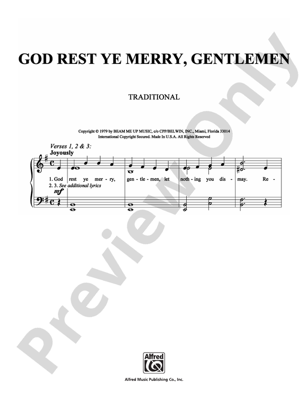 God Rest Ye Merry, Gentlemen - DSM-PS-0007587 - Easy Piano (Digital Download)