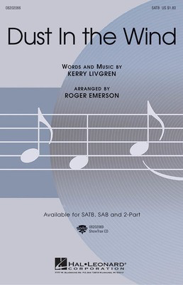 Dust in the Wind - 2-Part Roger Emerson Hal Leonard Choral Score Octavo
