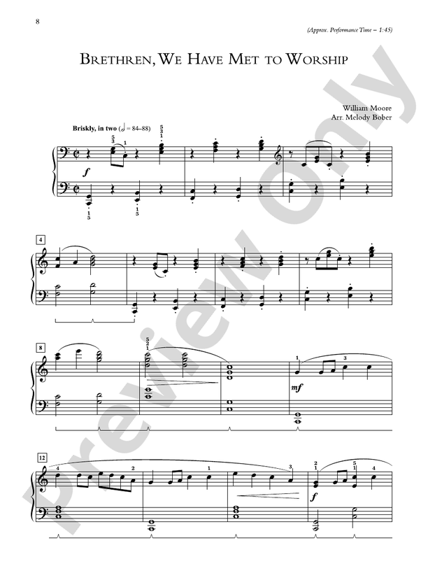 A Call to Worship: 10 Arrangements of Hymns That Inspire Devotion - Piano (Digital Download)