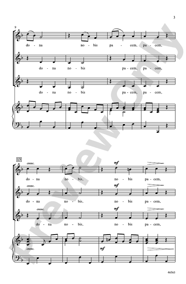 Dona Nobis Pacem – SSA Choral Octavo (Digital Download)