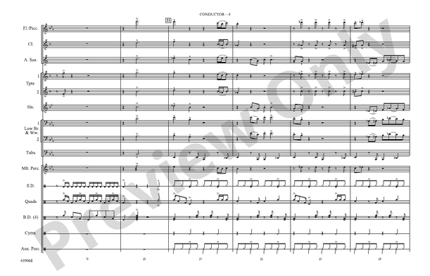Papa's Got a Brand New Bag – Marching Band Conductor Score & Parts (Digital Download)