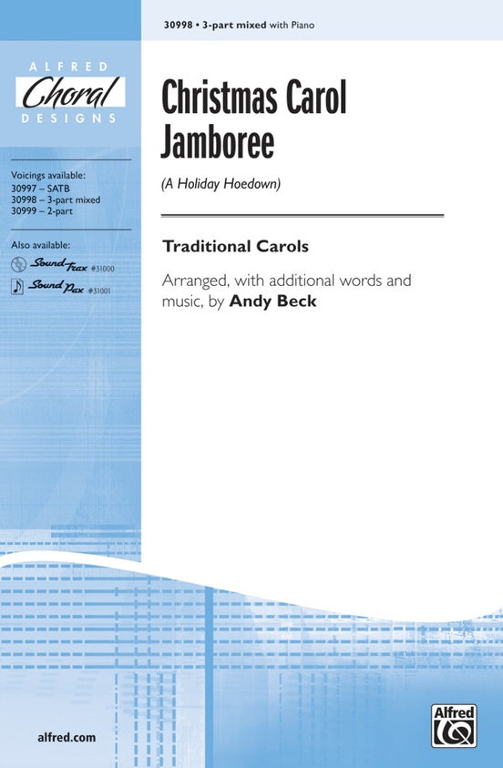 Christmas Carol Jamboree (A Holiday Hoedown) – 3-Part Mixed Choral Octavo (Digital Download)