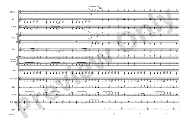 Step Up – Marching Band Conductor Score & Parts (Digital Download)