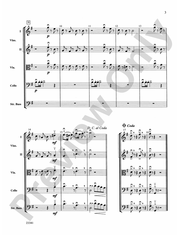 Musical Moods in G – String Orchestra Conductor Score & Parts (Digital Download)