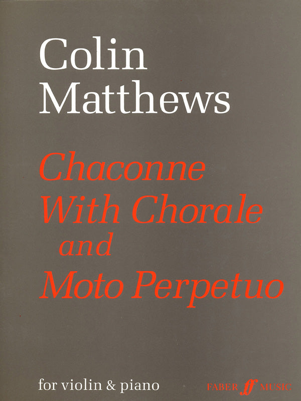 CHACONNE/MOTO PERPETUO VLN/PNO