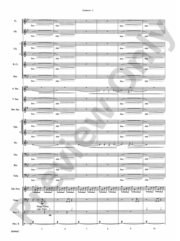Rites of Tamburo - Concert Band Conductor Score & Parts (Digital Download)
