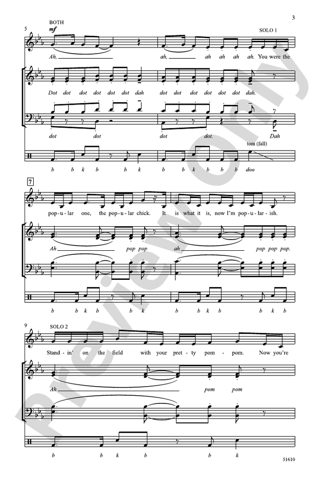 Popular Song - SATB Choral Octavo (Digital Download)