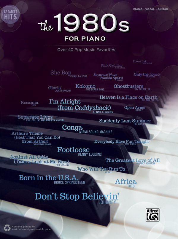 Greatest Hits: The 1980s for Piano PVG