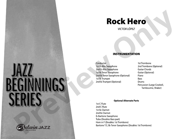 Rock Hero - Jazz Ensemble Conductor Score & Parts (Digital Download)