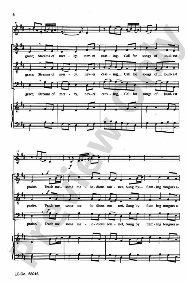 Come, Thou Fount – SATB Choral Octavo (Digital Download)