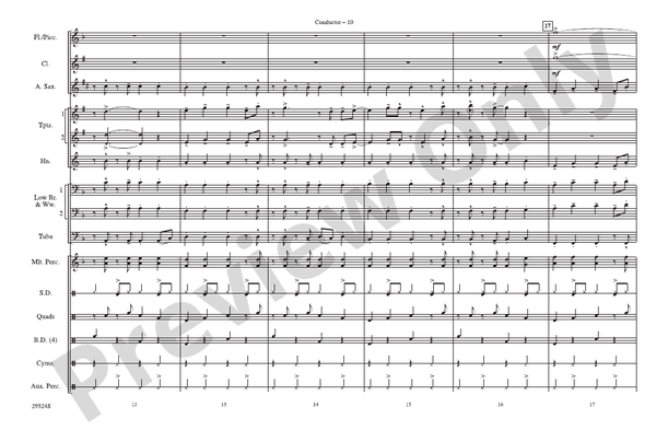 Hairspray Jam – Marching Band Conductor Score & Parts (Digital Download)