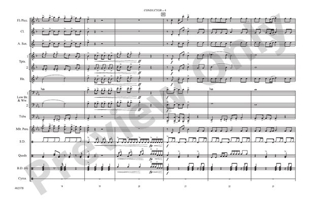 Juice – Marching Band Conductor Score & Parts (Digital Download)