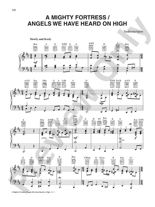 Mighty Fortress / Angels We Have Heard On High -  Amy Grant - PVG (Digital Download)