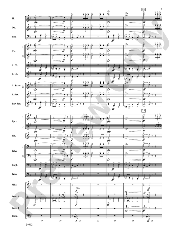 Timber City Trilogy - Concert Band Conductor Score & Parts (Digital Download)