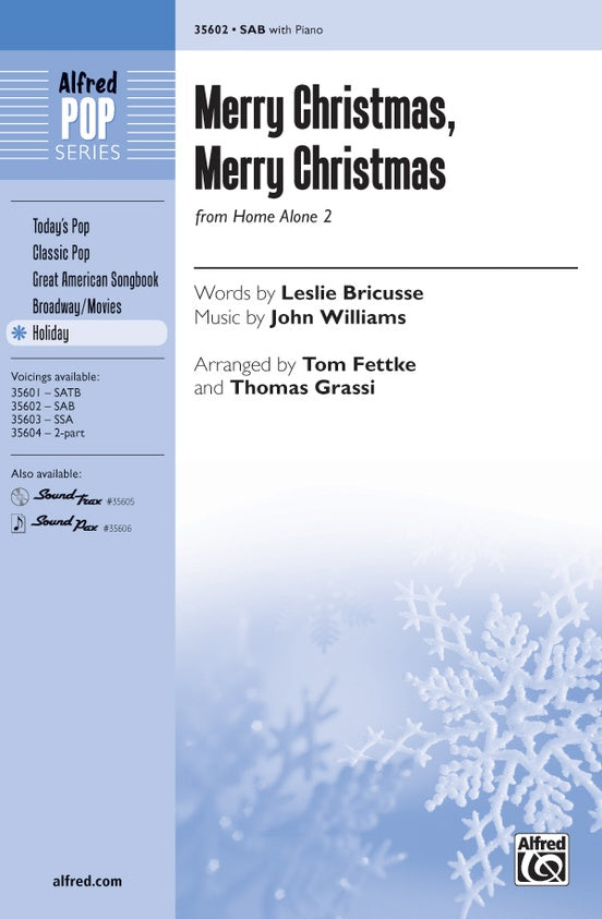 Merry Christmas, Merry Christmas (from Home Alone 2) – SAB Choral Octavo (Digital Download)