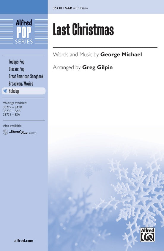 Last Christmas – SAB Choral Octavo (Digital Download)