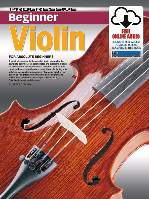 Progressive Beginner Violin Bk/CD/DVD