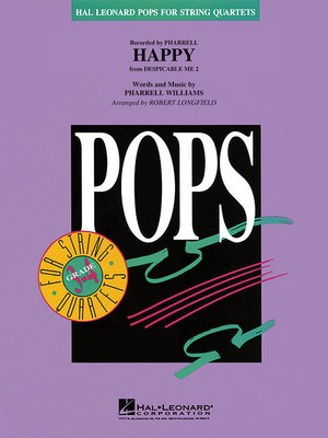 Happy - Pharrell Williams - Robert Longfield Hal Leonard String Quartet Score/Parts