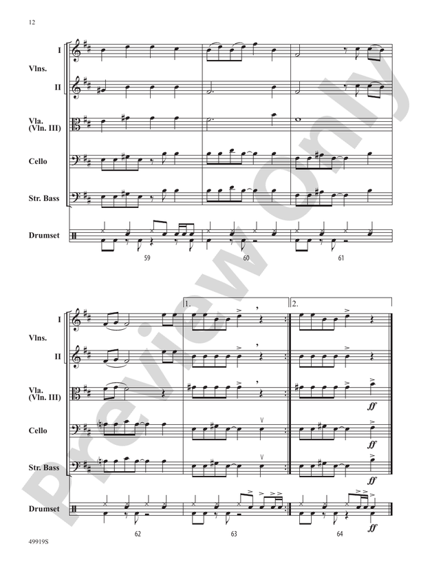 Bones - String Orchestra Conductor Score & Parts (Digital Download)