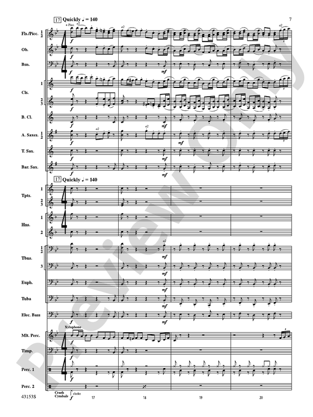A Mad Russian's Christmas - Concert Band Conductor Score & Parts (Digital Download)
