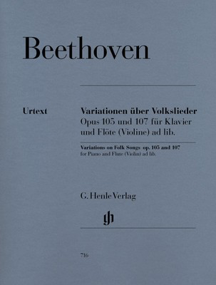 Variations Op. 105 and Op. 107 - for Flute and Piano - Ludwig van Beethoven - Flute G. Henle Verlag