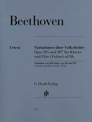 Variations on Folk Songs Op 105 and 107 Fl/Pno