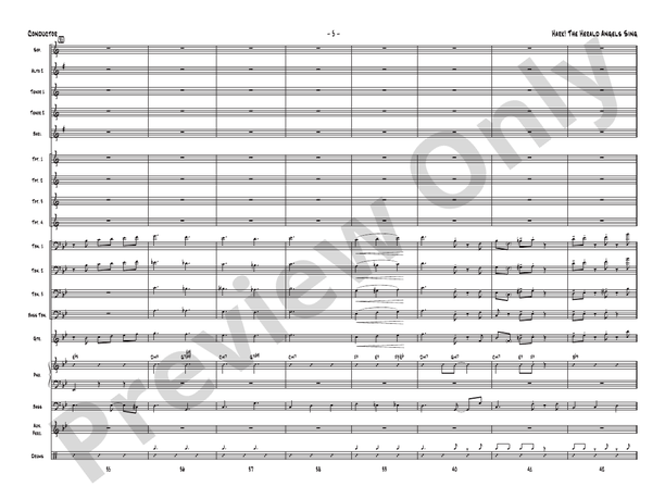 Hark! The Herald Angels Sing - Jazz Ensemble Conductor Score & Parts(Digital Download)