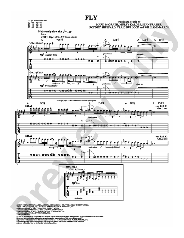 Fly - Guitar TAB (Digital Download)