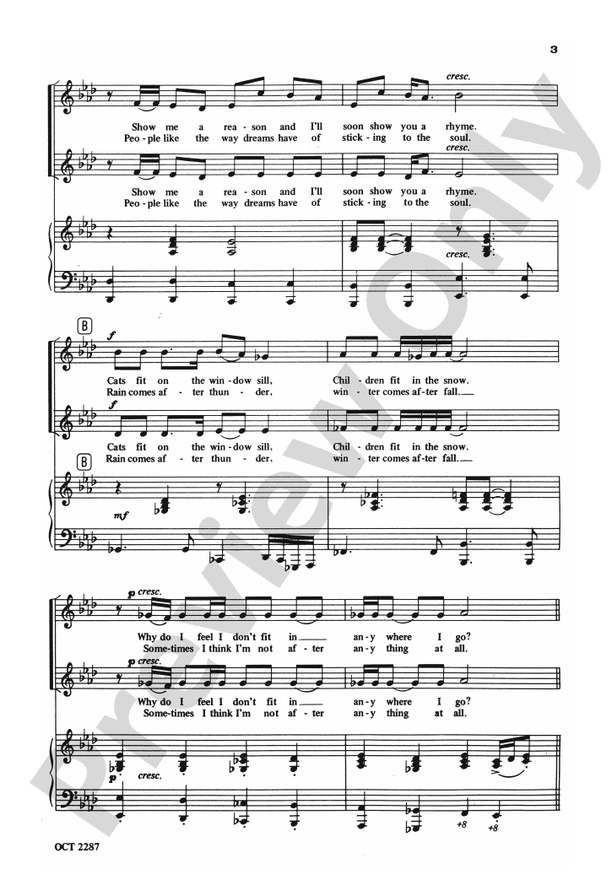 Corner of the Sky (from Pippin) – SA Choral Octavo (Digital Download)