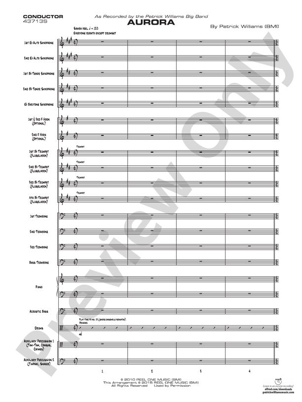 Aurora - Jazz Ensemble Conductor Score & Parts(Digital Download)