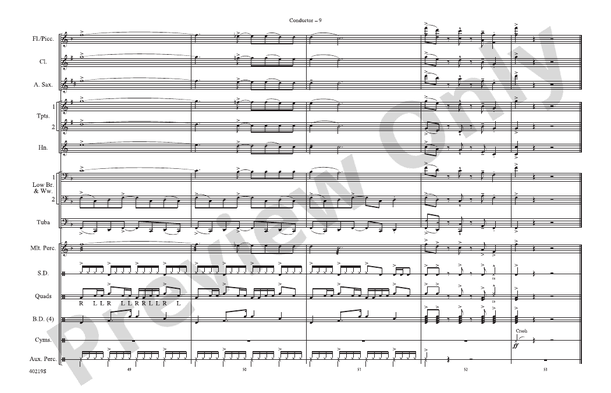 Rockin' Down the Highway – Marching Band Conductor Score & Parts (Digital Download)