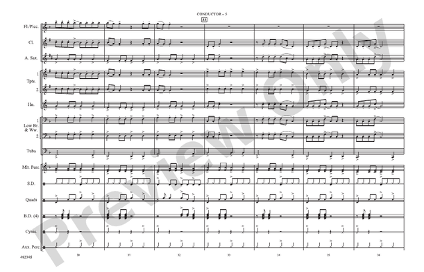 High Hopes (Arr. Victor López) – Marching Band Conductor Score & Parts (Digital Download)